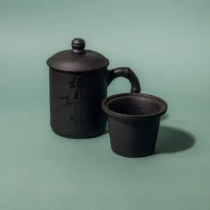 Tea cup with bamboo handle